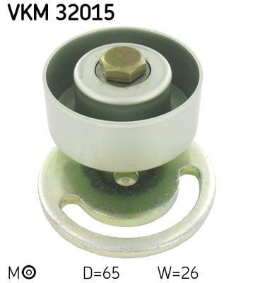 Rolo tensor da correia trapezoidal estriada SKF ref. VKM 32015